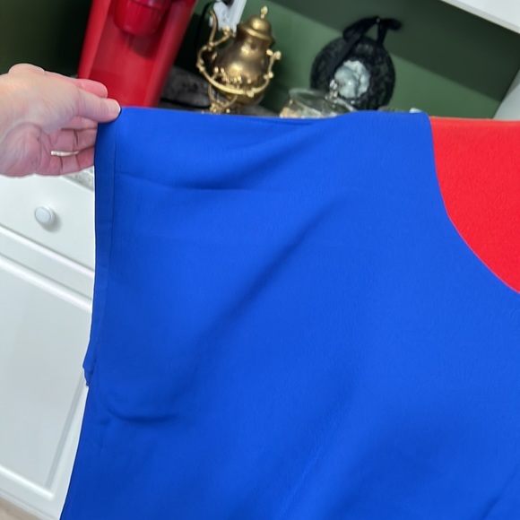 Plus Size royal blue, lined in black, top - Picture 2 of 3